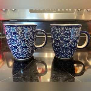 Polish Pottery mugs, cups.
